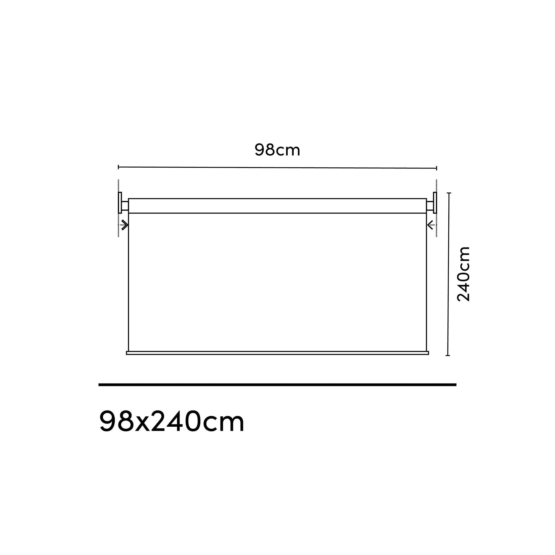 Platinum rolgordijn voor buiten Coolfit L240 x B98 cm - Zandkleurige