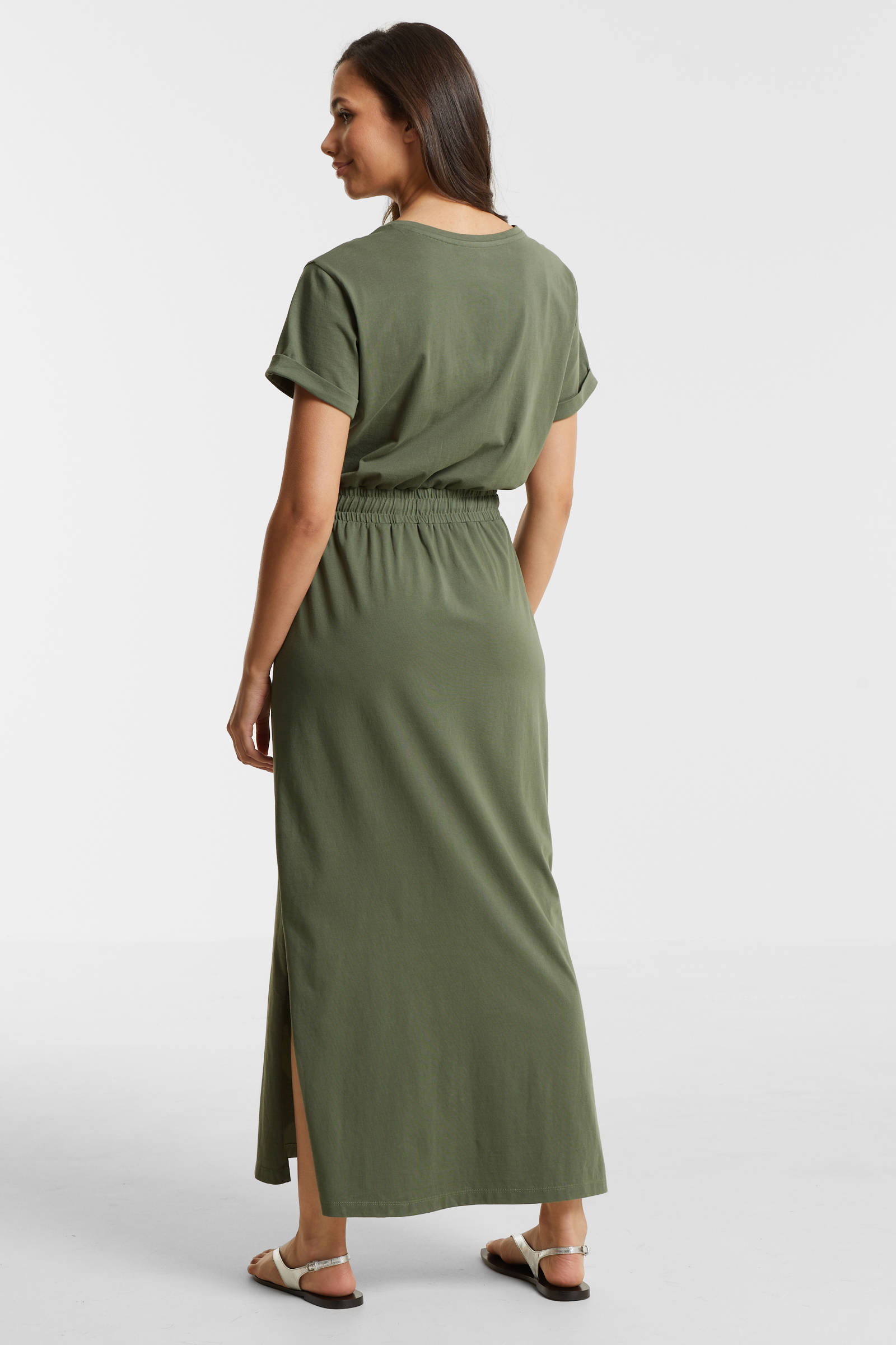 anytime maxi jurk khaki