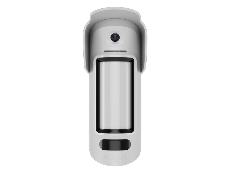 AJAX Baseline MotionCam Outdoor (PhOD) Jeweller Weiss Kabelloser IR-Bewegungsmelder für den Innen- und Aussenbereich mit den Funktionen Foto nach Alarm, Foto auf Anfrage, Foto nach Zeitplan und Foto nach Szenario