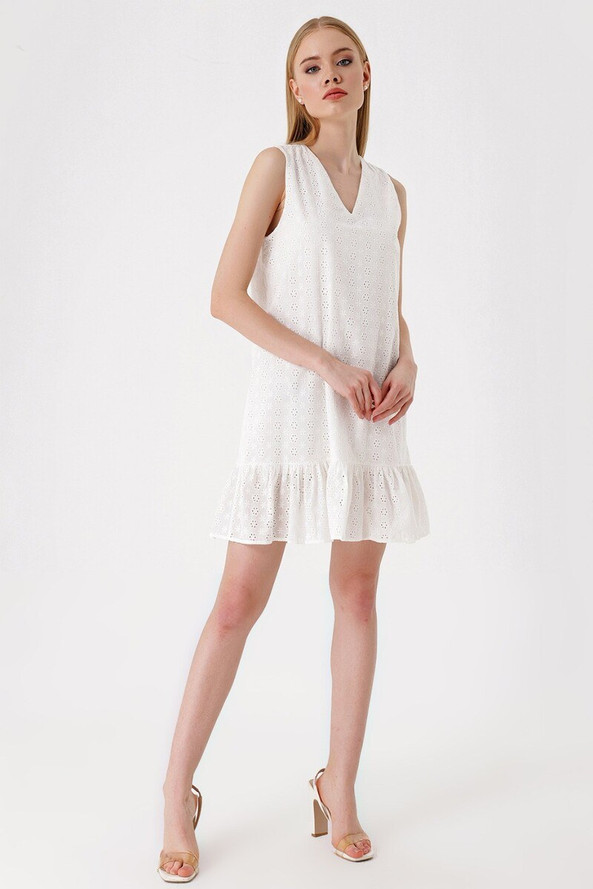 MT Clothes P-ROB_SSMANCH - Robe Fluide sans Manche