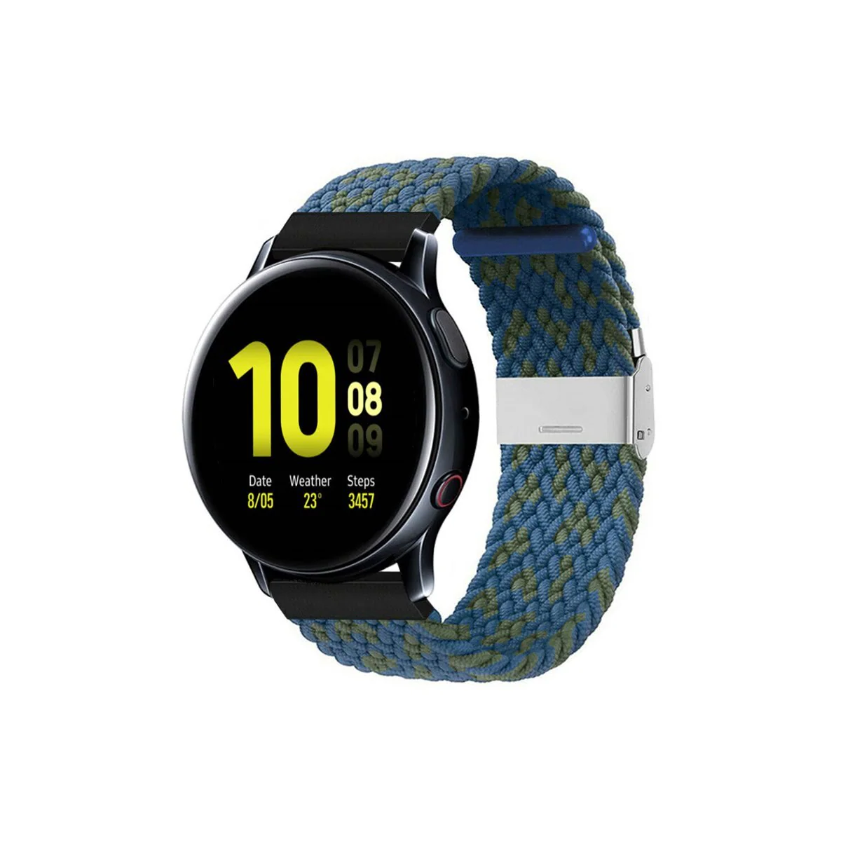 Flettet elastisk armbånd Samsung Galaxy Watch Active 2 (40mm) - blåg