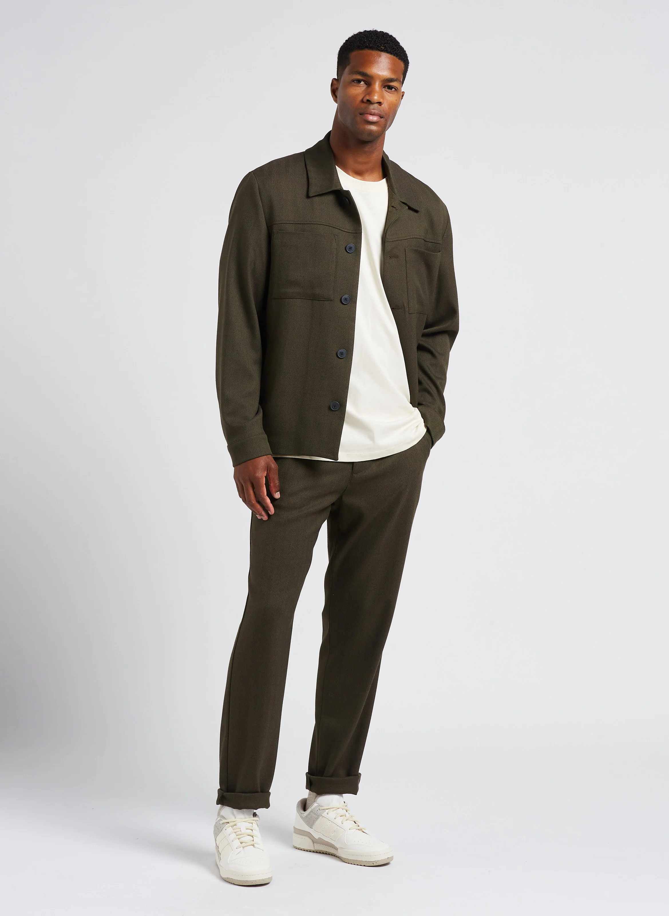 COMO REG - Pantalon de costume à chevrons | Multicolore