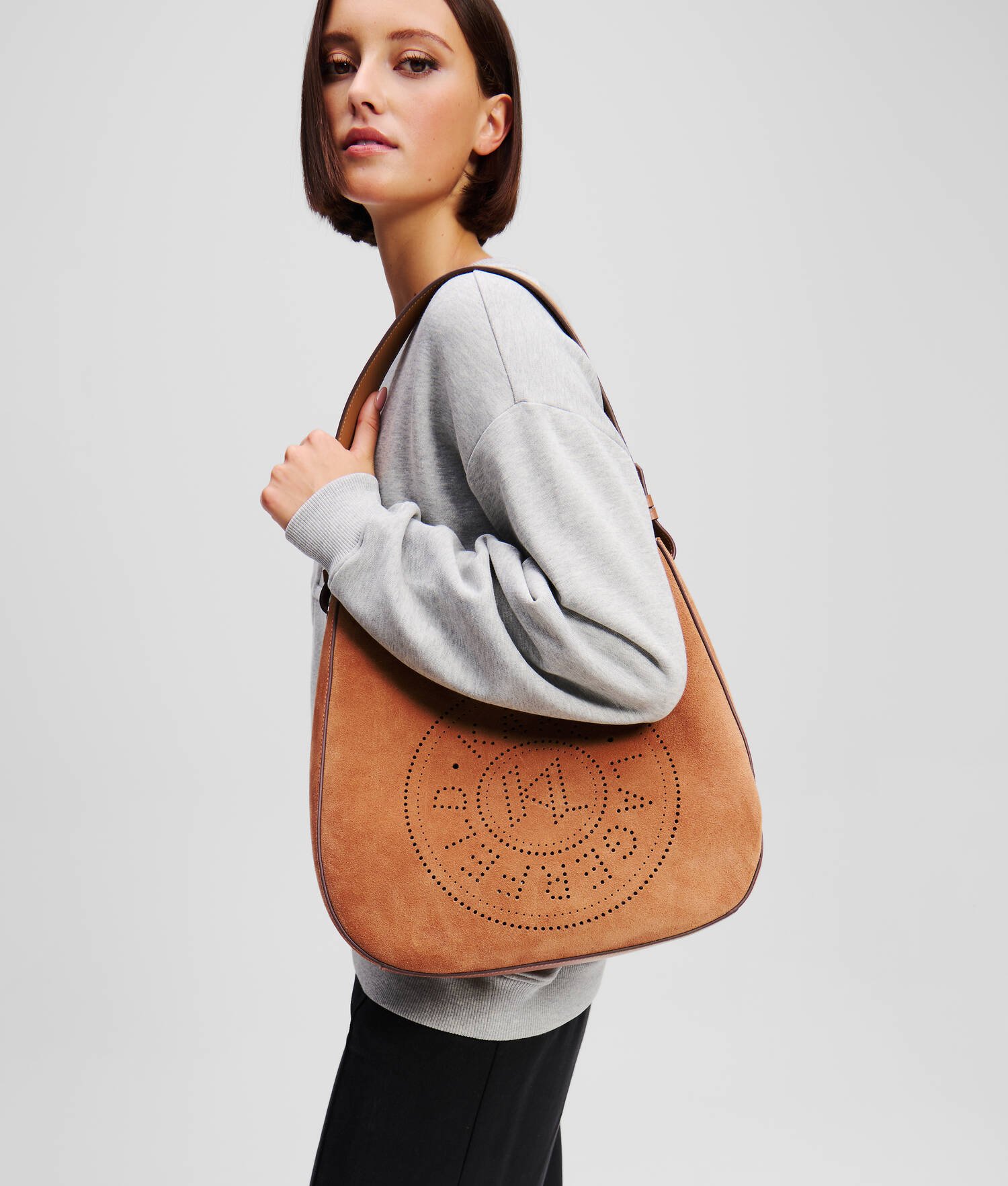 SAC BESACE EN DAIM K/CIRCLE - Terra