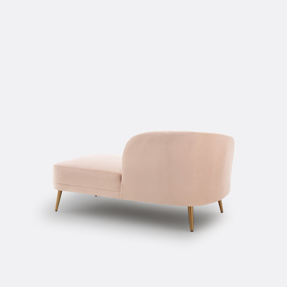 LA REDOUTE INTERIEURS<br>Cadeira longa de veludo, direita, Leone