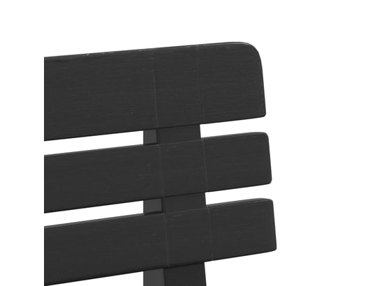 VIDAXL - Banc de jardin anthracite 110x52x71 cm polypropylène