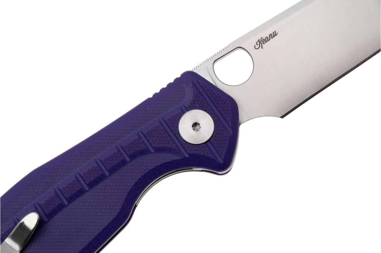Bestechman Angry Owl BMK12E-1 Satin D2, Purple G10, zakmes