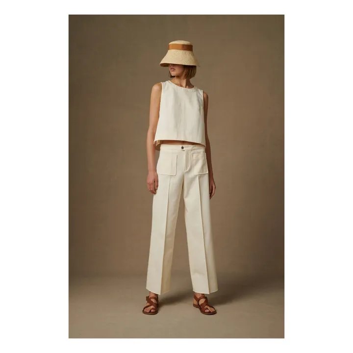 Soeur Top Pampa Toile Demin | Crème