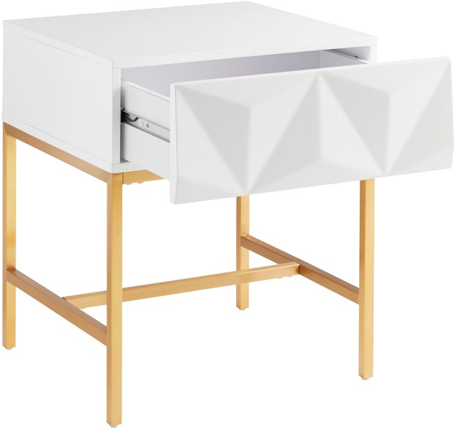 Leonique Beistelltisch »Minfi, TOPSELLER!, OTTOs Choice« Schublade mit 3D-Front, auch als Nachttisch geeignet, Breite 50 cm