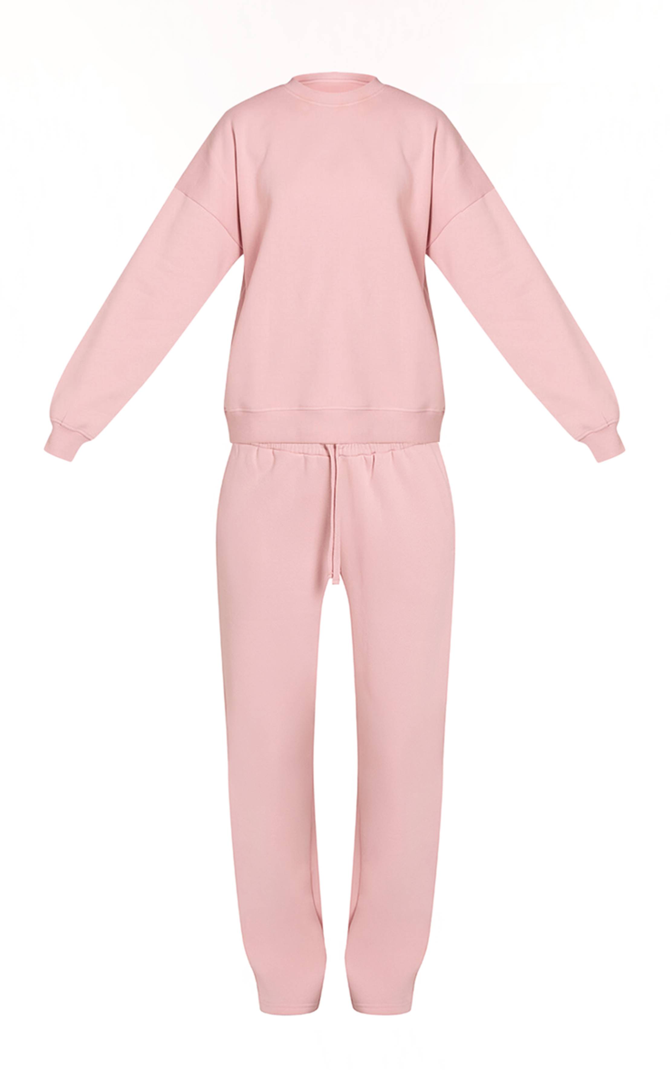 Rose Ensemble De Survêtement Sweat Oversize