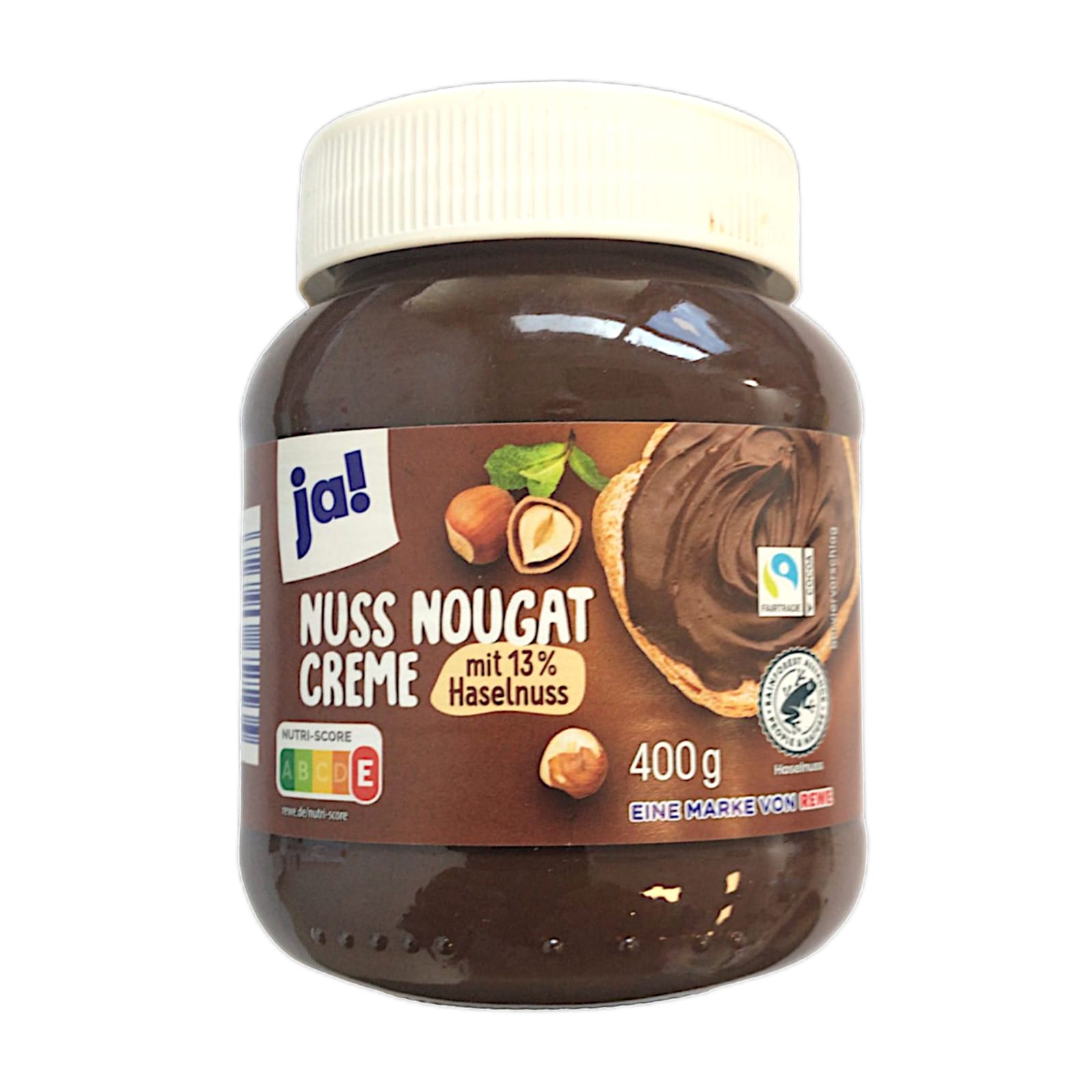 Ja! Nuss Nougat Creme im Glas 400g MHD:30.12.25