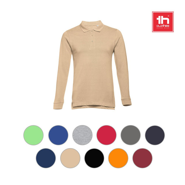 TH Clothes 30143 - Polo à manches longues pour homme