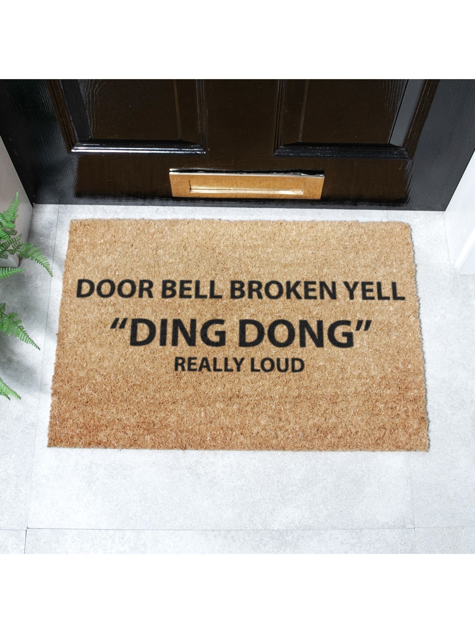 Artsy Mats Yell Ding Dong Deurmat