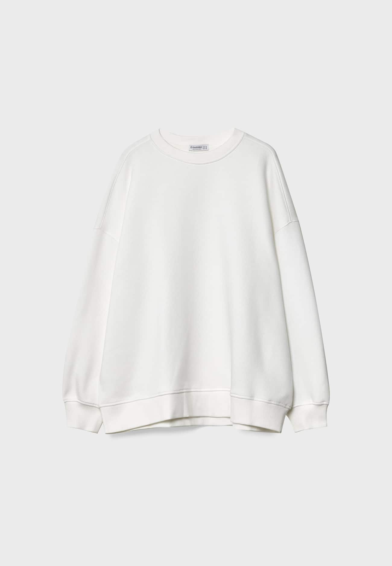 Moletom oversized com efeito desbotado
