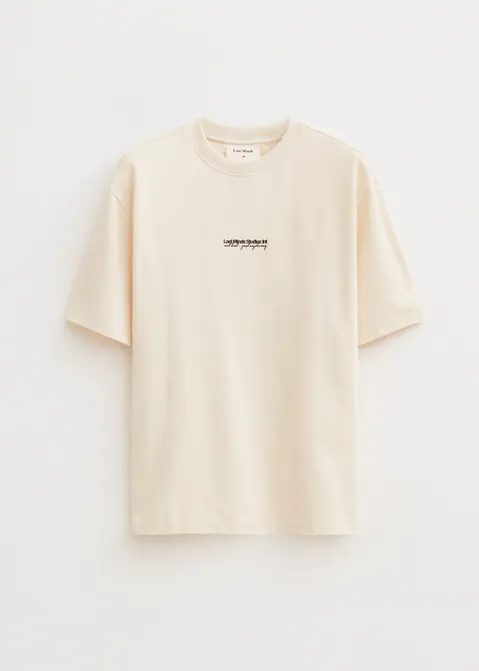 T-shirt met print logo carrier geel (GEE.VA)