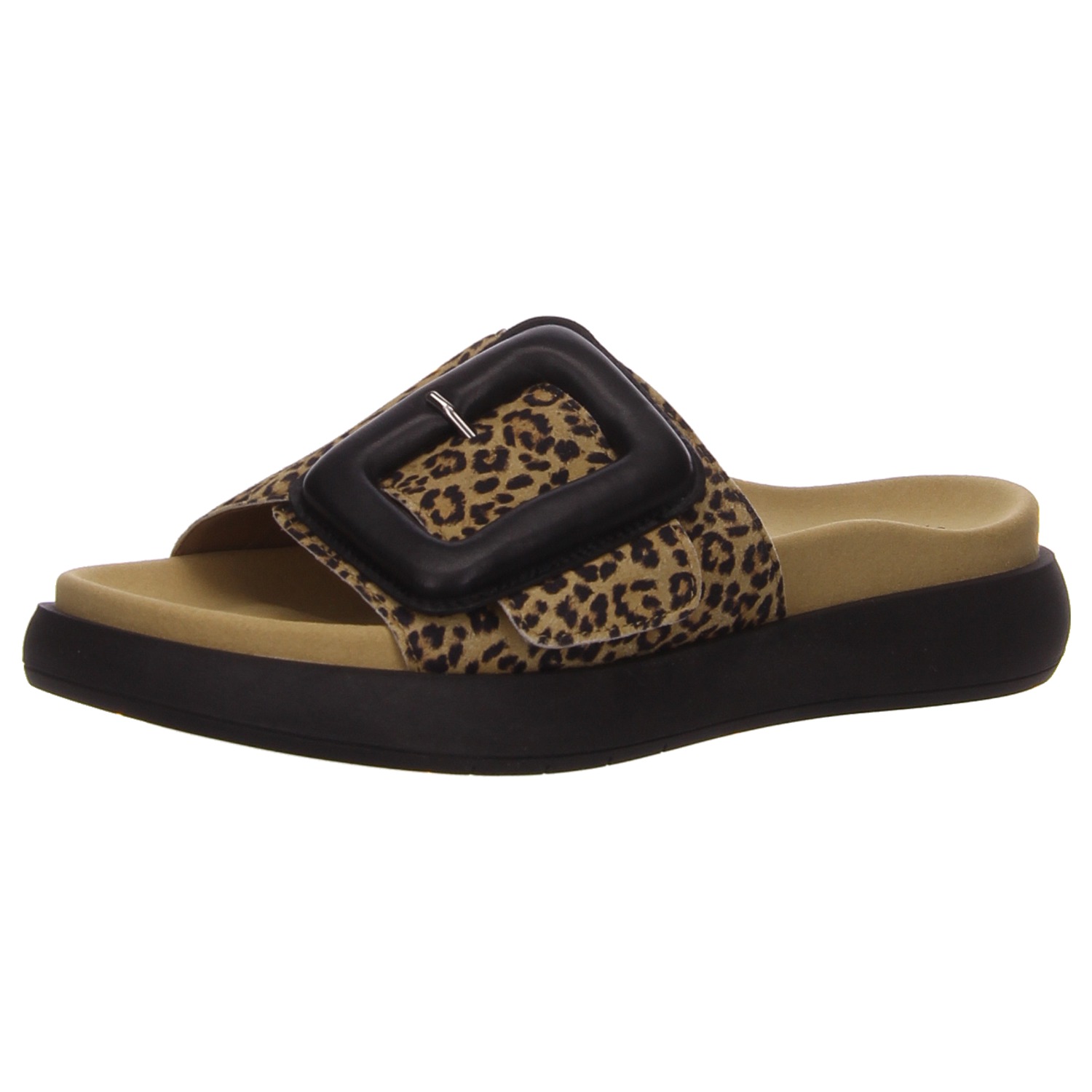 Gabor Pantoletten Leoprint beige