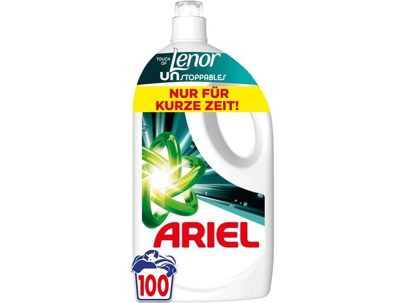 Ariel Flüssigwaschmittel Touch Unstoppables 4.5 l Tiefenreine Wäsche mit 12-Wochen-Frische und kraftvoller Fleckenentfernung in nur einem Waschgang