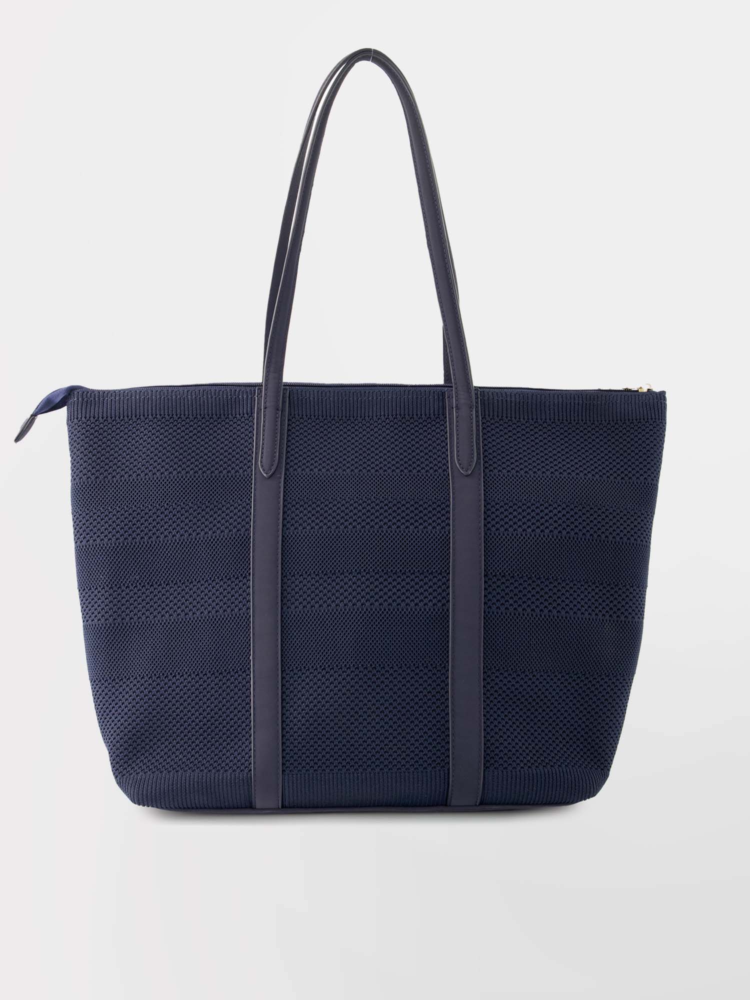Sac Cabas Femme Knit Recyclé Marine
