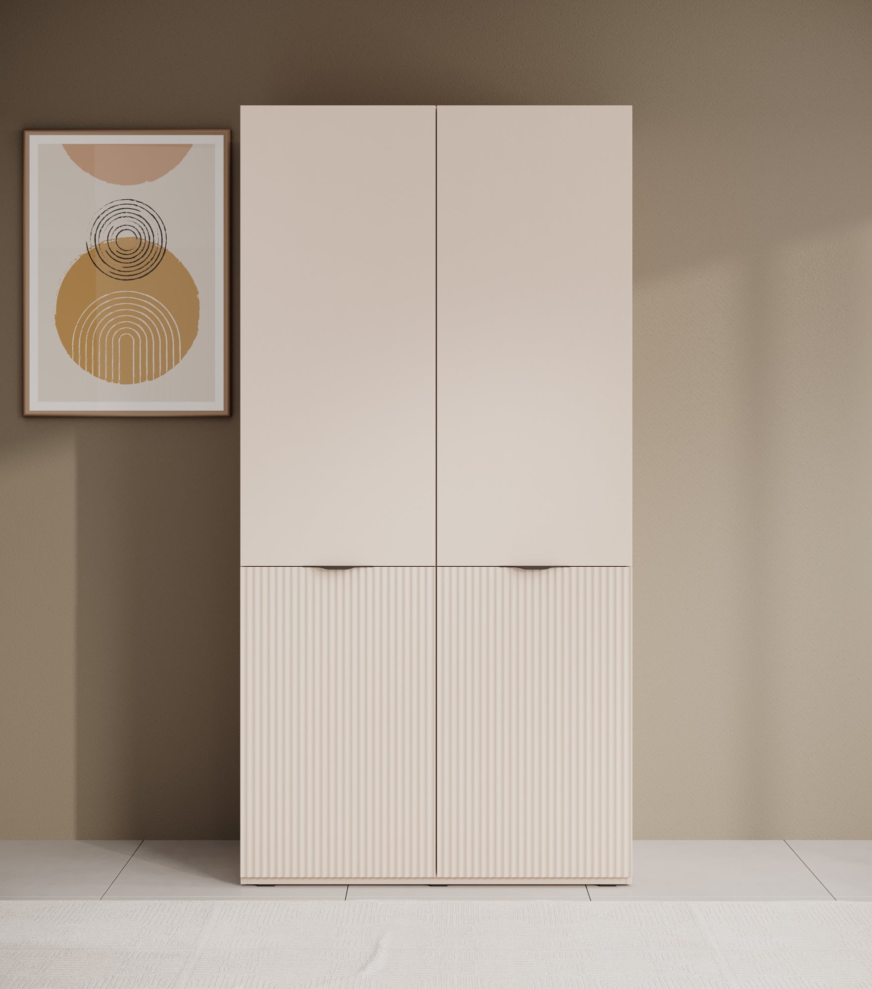 Shelton - Kledingkast 2-deurs - Beige