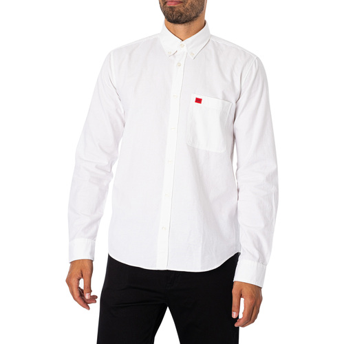 BOSS - Camisa EVITO Slim Blanco