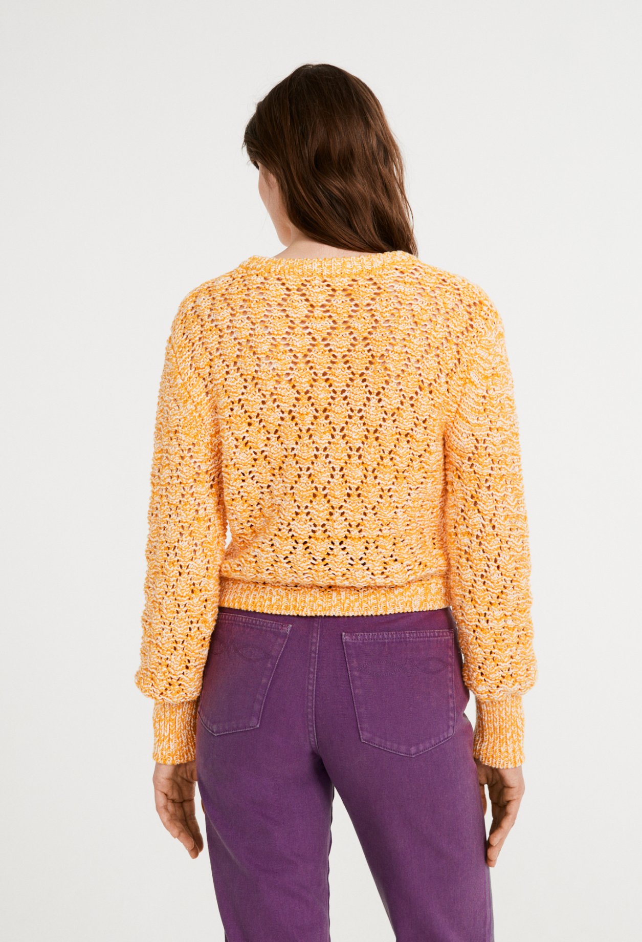 Pull en maille ajouree