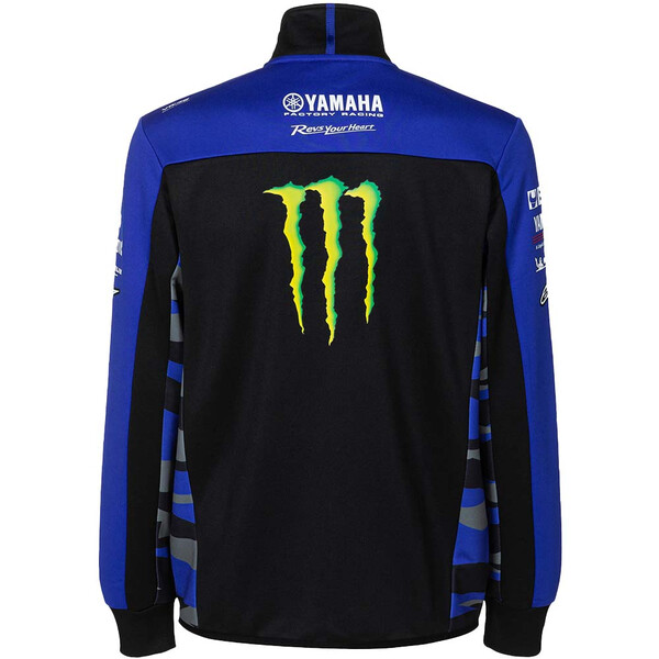 yamaha - Sweat zippé Monster Energy Moto GP Noir / Bleu