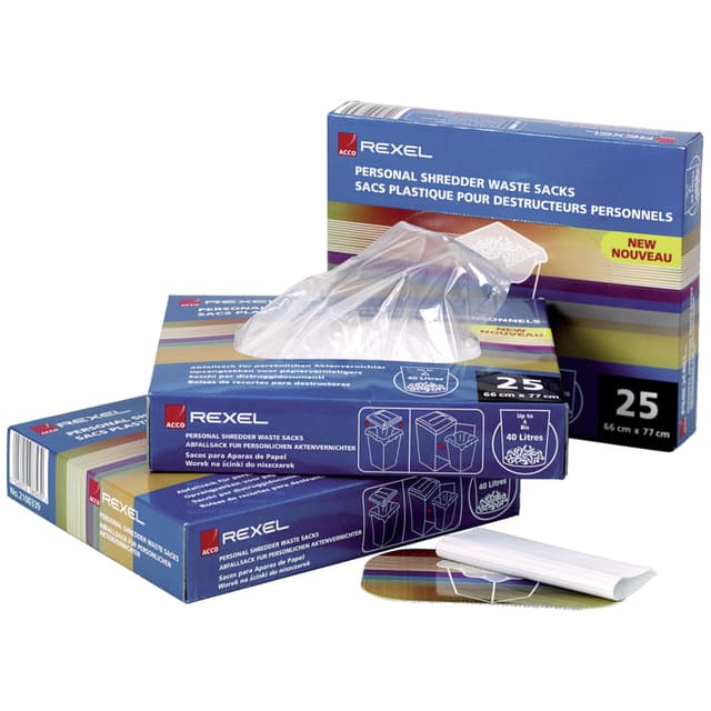Rexel AS100 affaldsposer til makulator (40 l)