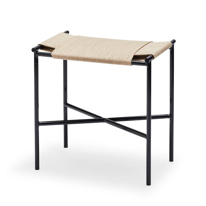 Fritz Hansen - Skagerak Vent Hocker, schwarz / natur