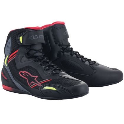 Baskets Alpinestars FASTER-3 RIDEKNIT FLUO - Noir / Rouge