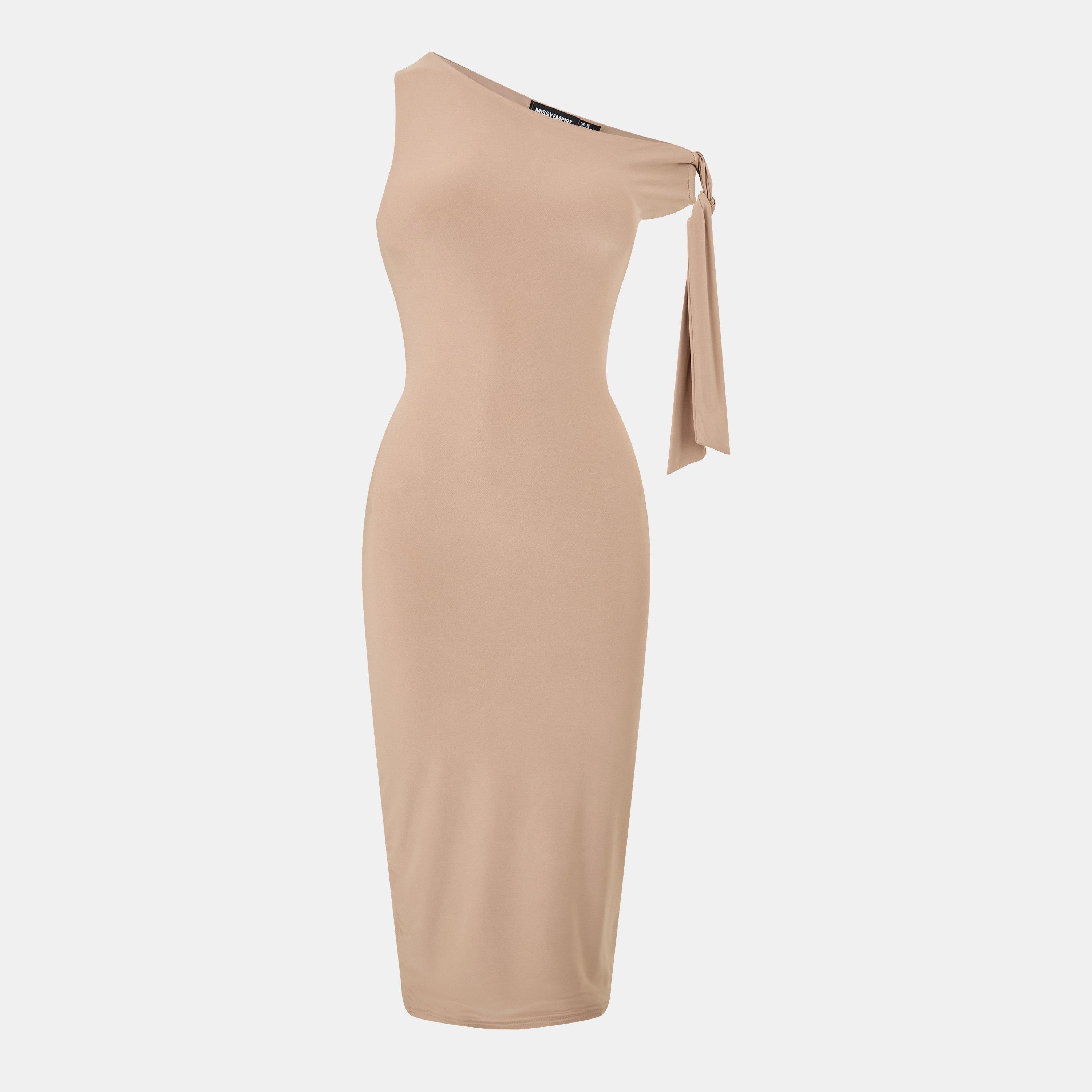 Missy Empire Tie Shoulder Midi Dress