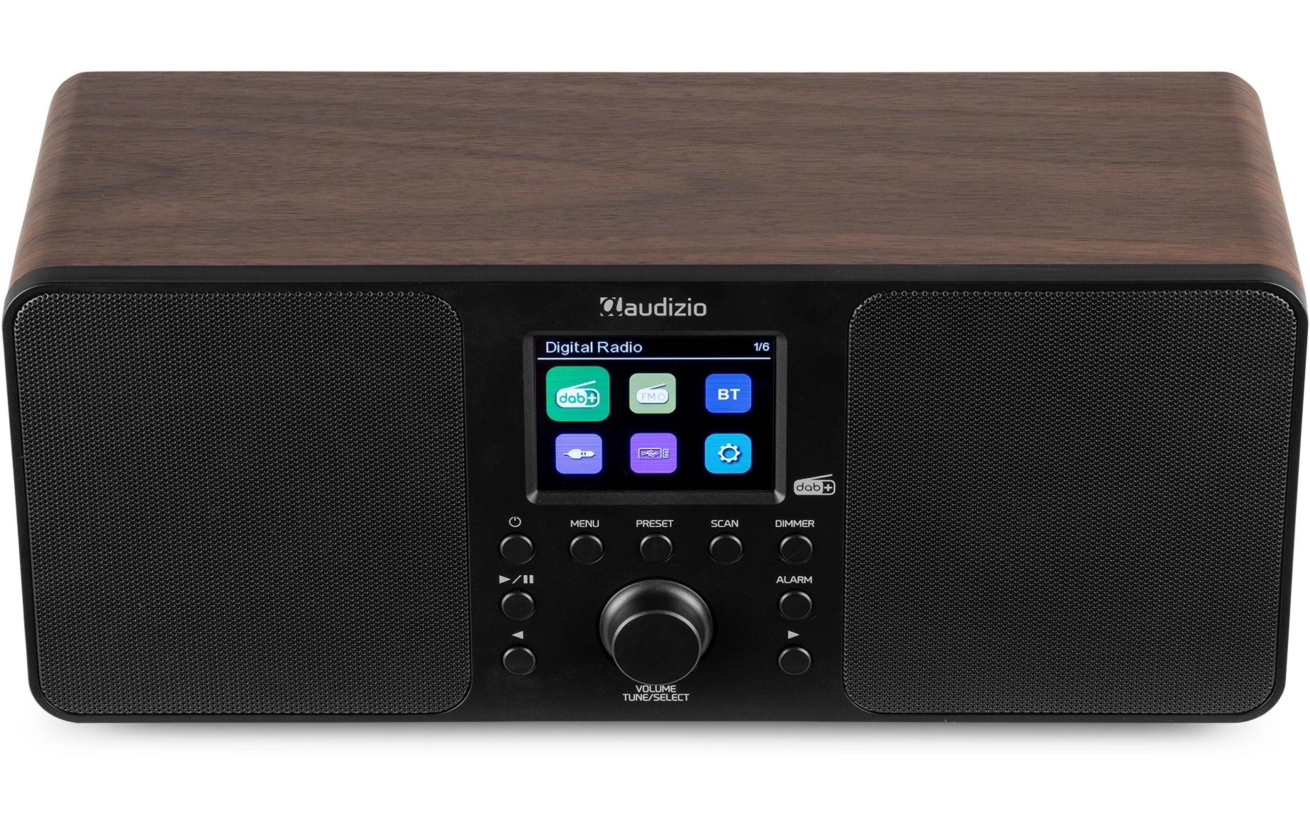 DAB+ Radio Genua BraunDAB+ Radio mit Stereo Lautsprecher und Bluetooth