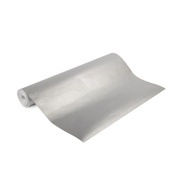 Vliesbehang Uni zilver 33-344