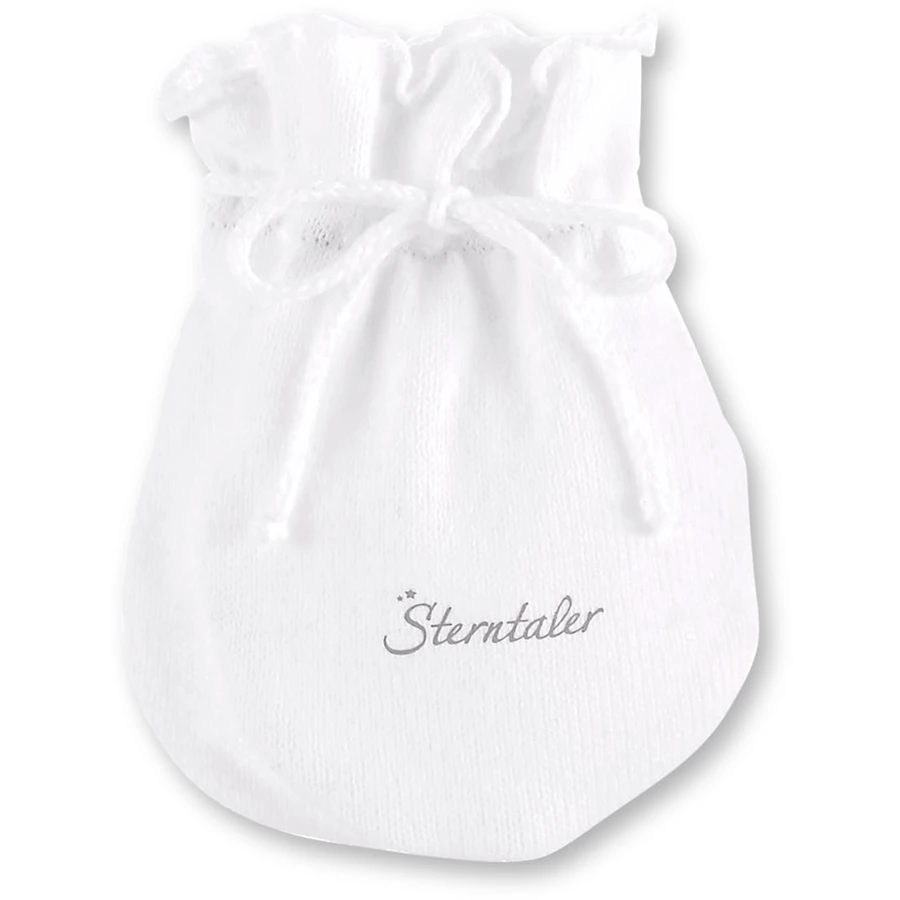 Sterntaler Kratzfäustel Strick weiß