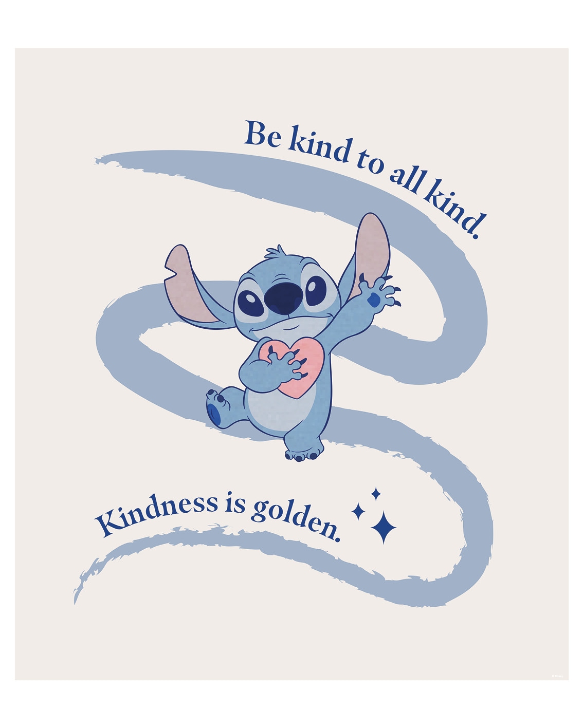 Komar Bild »Stitch Kindness« Disney 1 Stk. tlg. Wandbild zur Dekoration im Kinderzimmer - ohne Rahmen