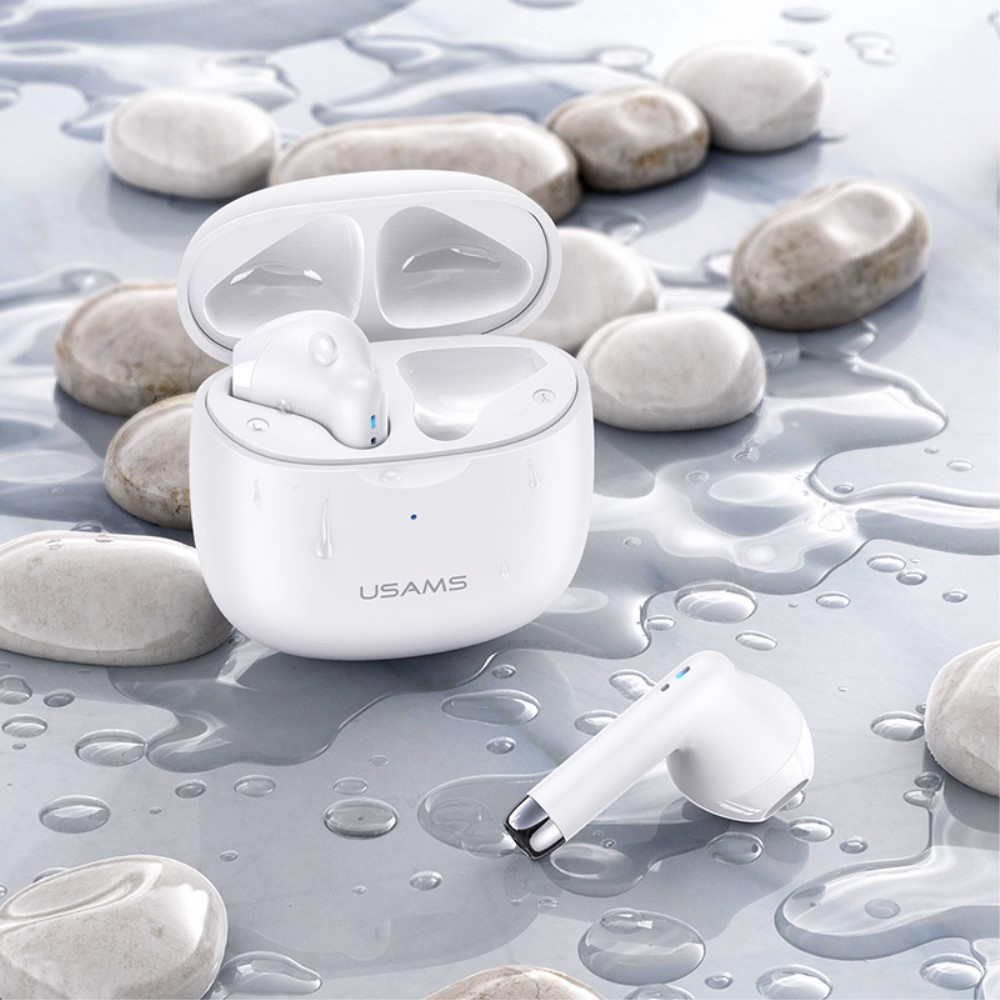 TWS Bluetooth 5.0 In-Ear Kopfhörer Headset   Lade Case (320mAh) - Weiss
