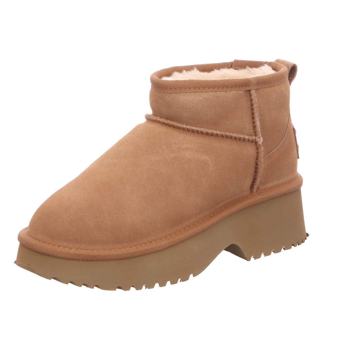 OOG Damen-Stiefelette Braun-Beige