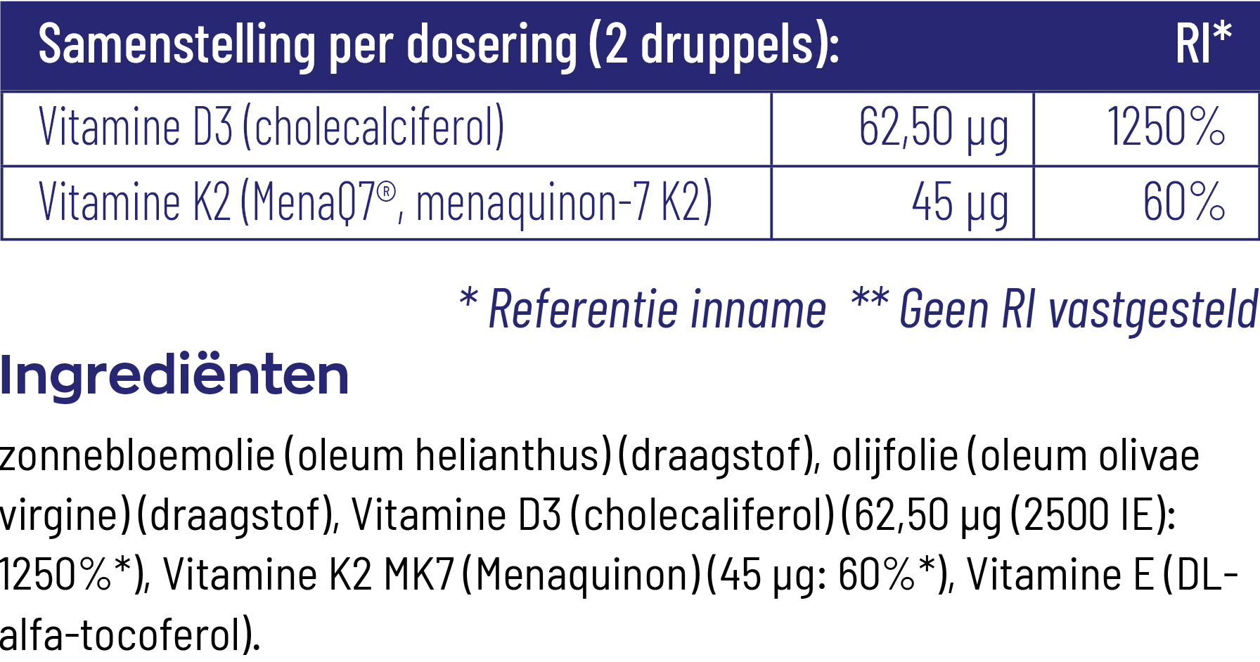 Vitakruid Vitamine D3 & K2 (Menaq7®) Met Druppelpipet (30 ml)