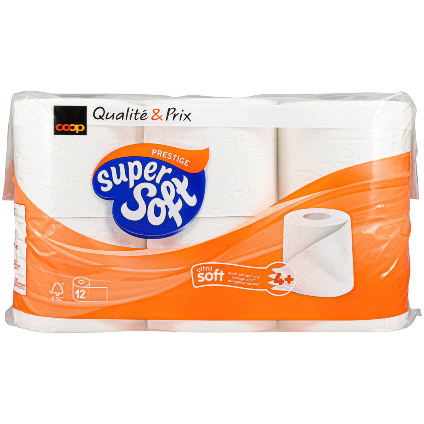 Super Soft WC-Papier Prestige 12 Rollen
