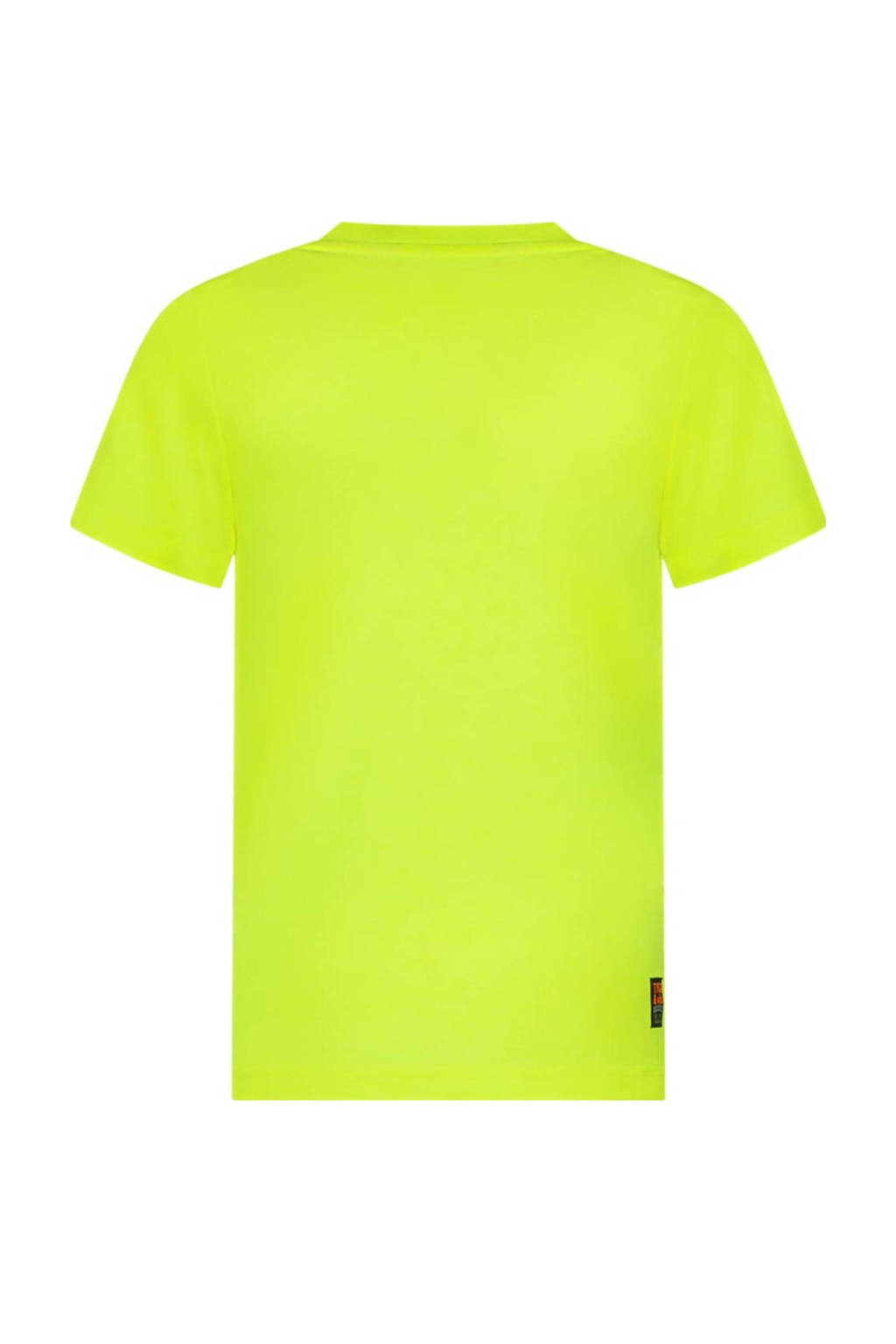 TYGO & vito T-shirt James met printopdruk felgeel