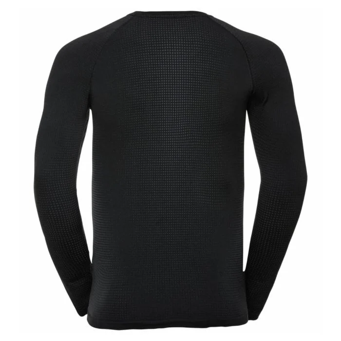 Odlo Herre T-shirts Performance Warm Eco BL Top Crew Neck L/S Sort