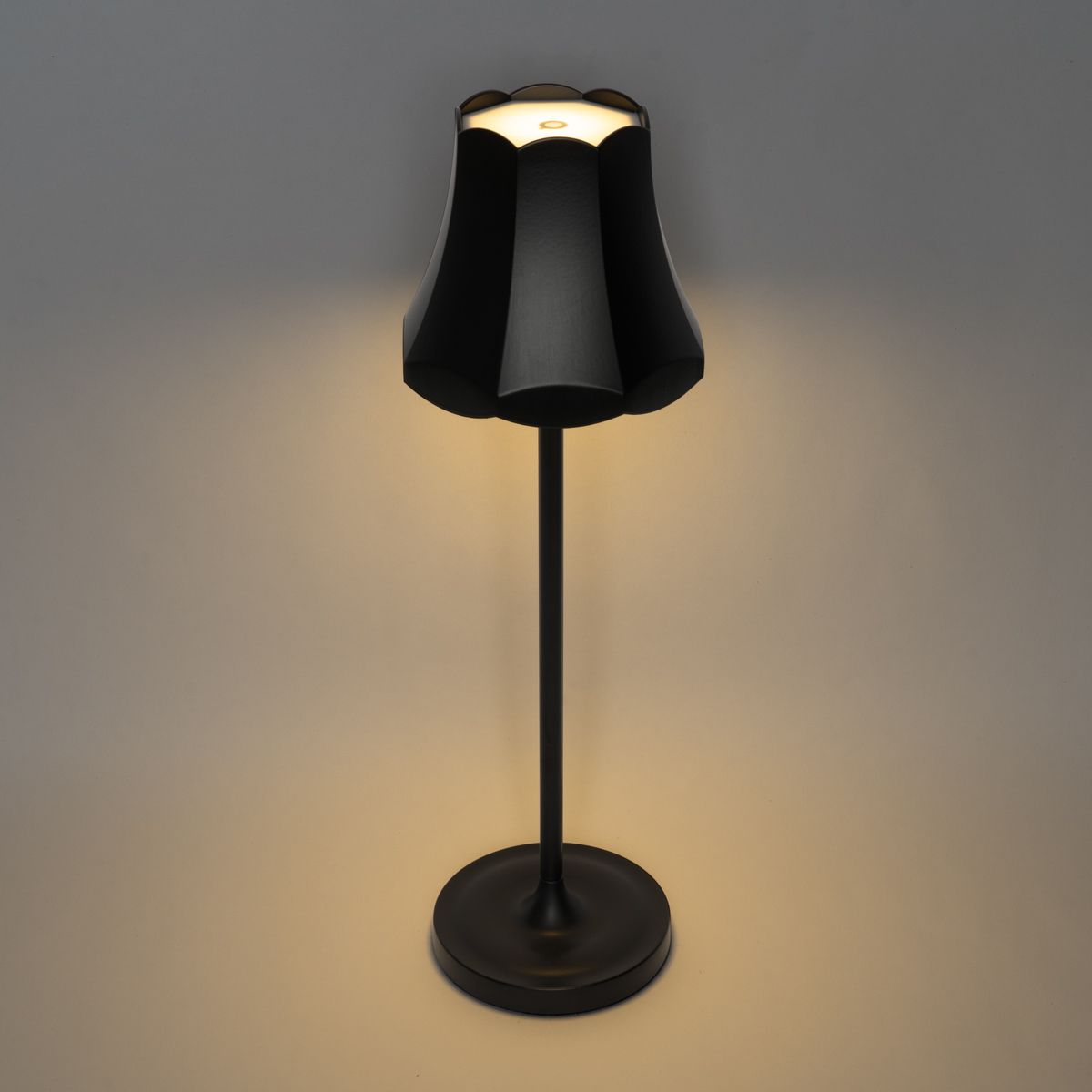 Set van 2 retro tafellampen zwart oplaadbaar IP44 - Granny