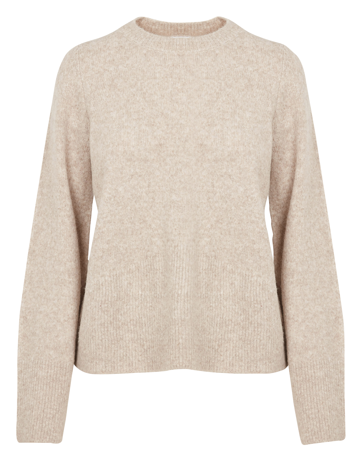 JANEY - Pull col rond | Beige