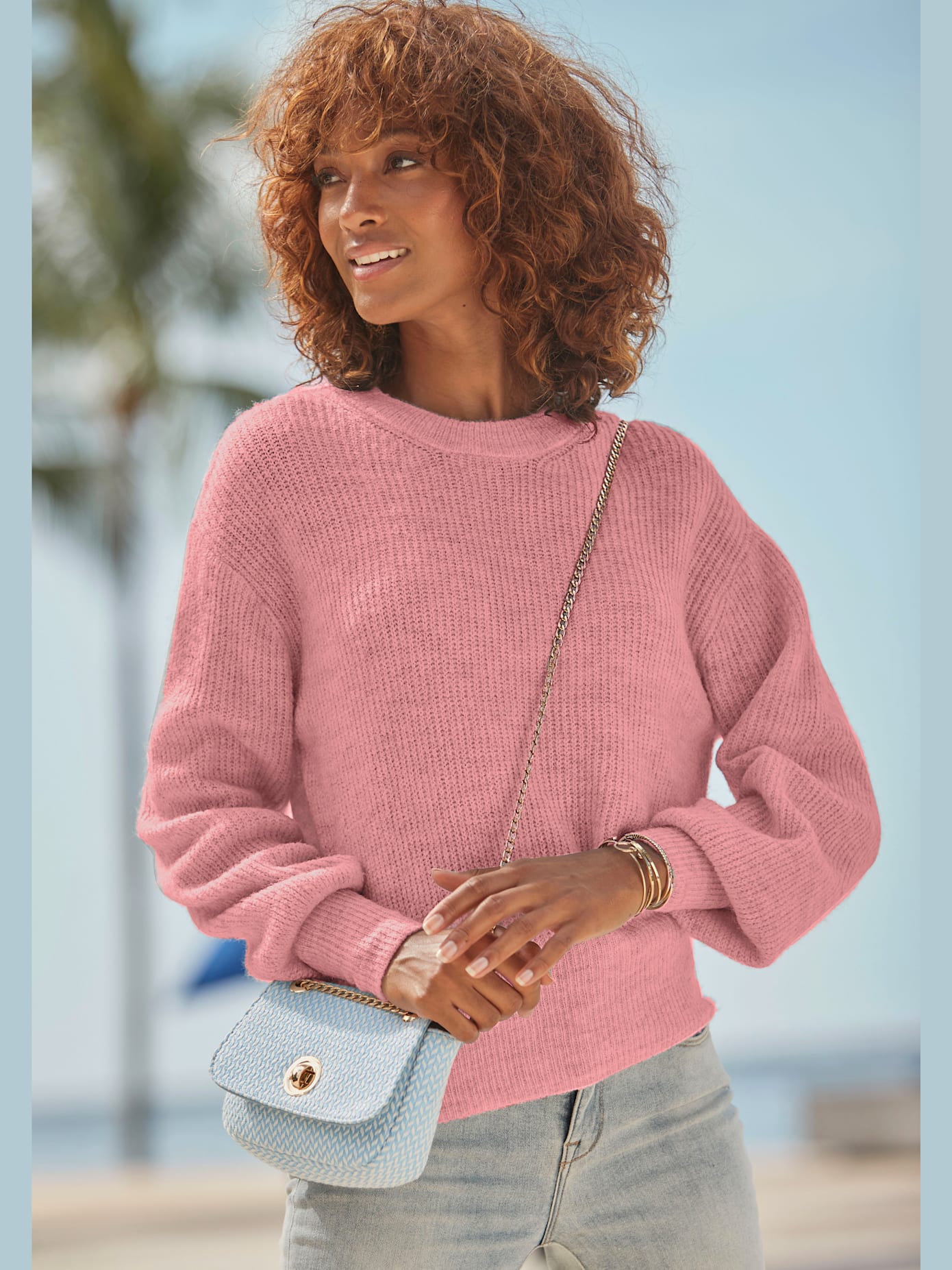 Pull en tricot encolure ronde