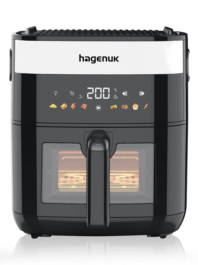 HAGENUK 2-in-1 Heißluftfritteuse & Tisch-Grill, 5,5 l, 2000 W