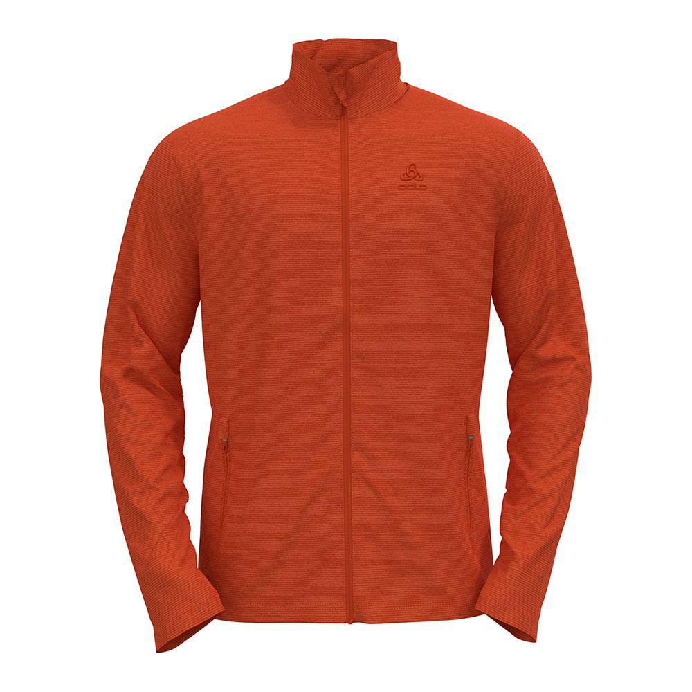Odlo ROY - Sweat Homme pureed pumpkin/exuberant orange/stripes