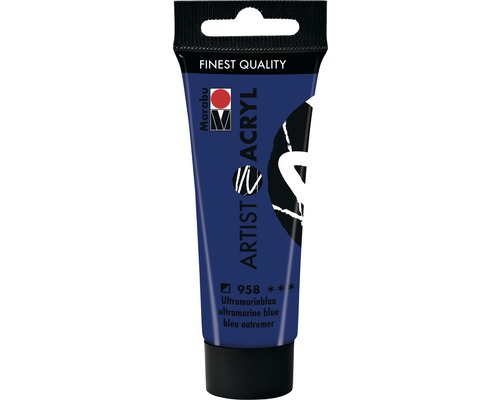 Marabu Artist Acrylverf 958 Ultramarijnblauw 22 ml