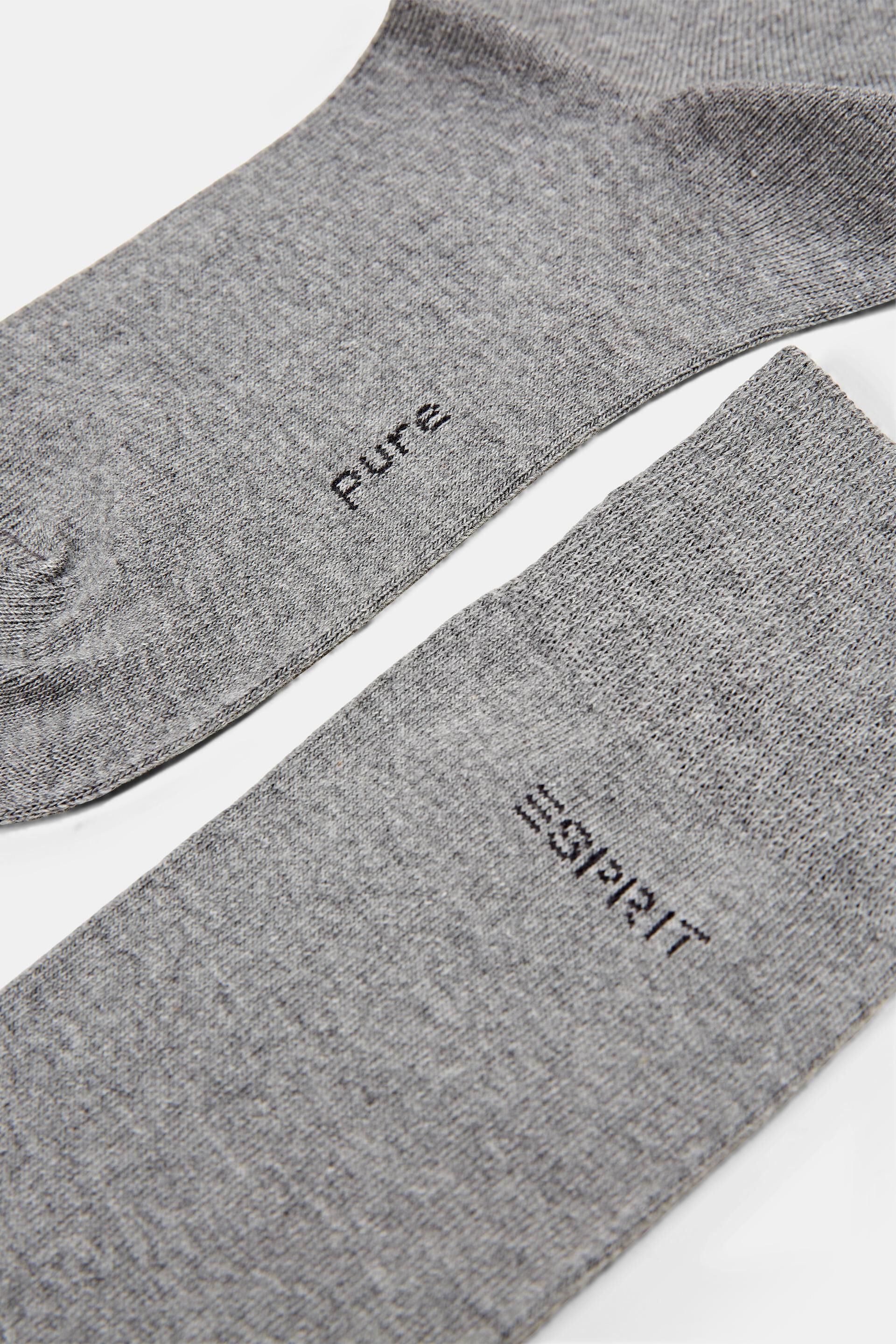 Lot de 2 paires de chaussettes en coton biologique mélangé