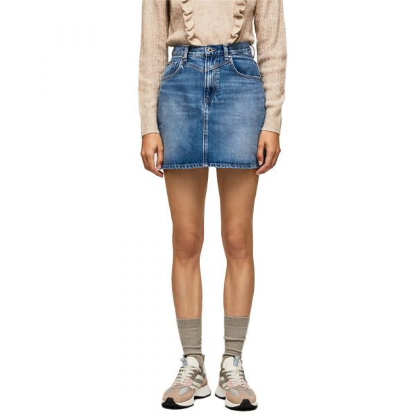 Pepe Jeans Rachel Mini Skirt Azul M Mulher