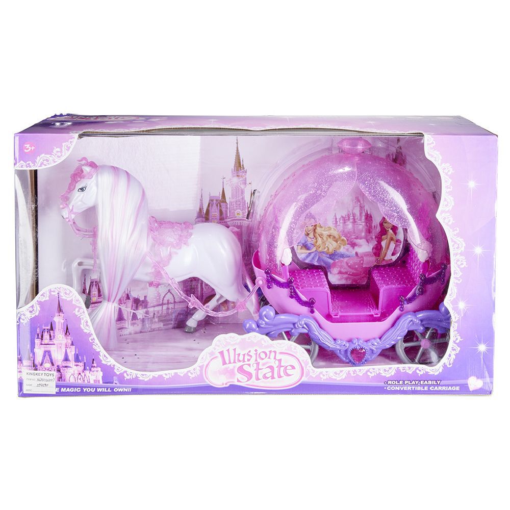 Carrosse de princesse et son cheval