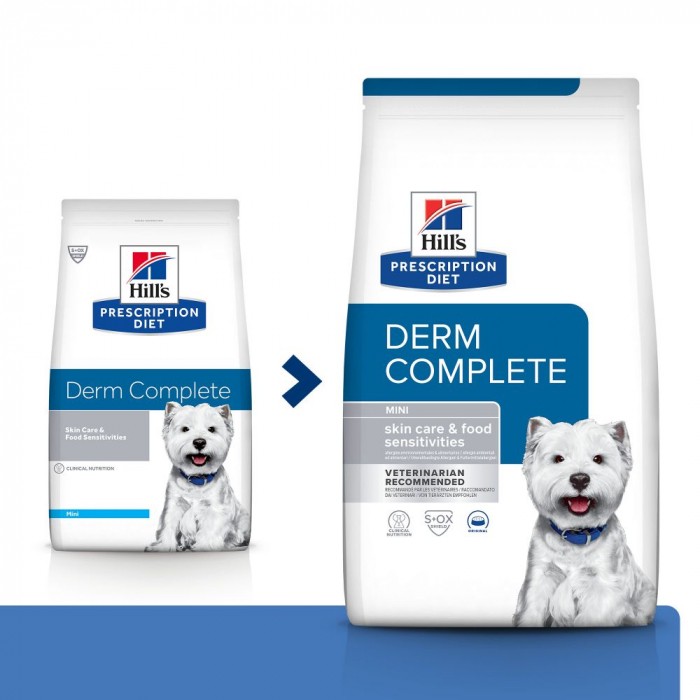 HILL'S Prescription Diet Derm Complete Mini - Croquettes pour chien