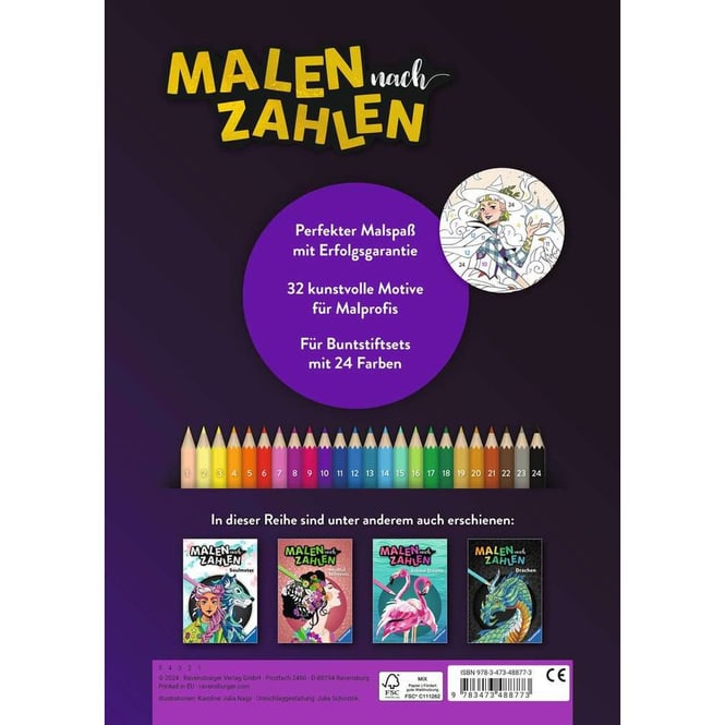Malen nach Zahlen - Hexen-Power